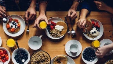 breakfast meal for small groups