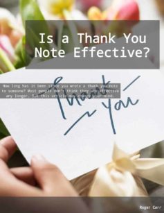 Is a Thank You Note Effective Cover Page
